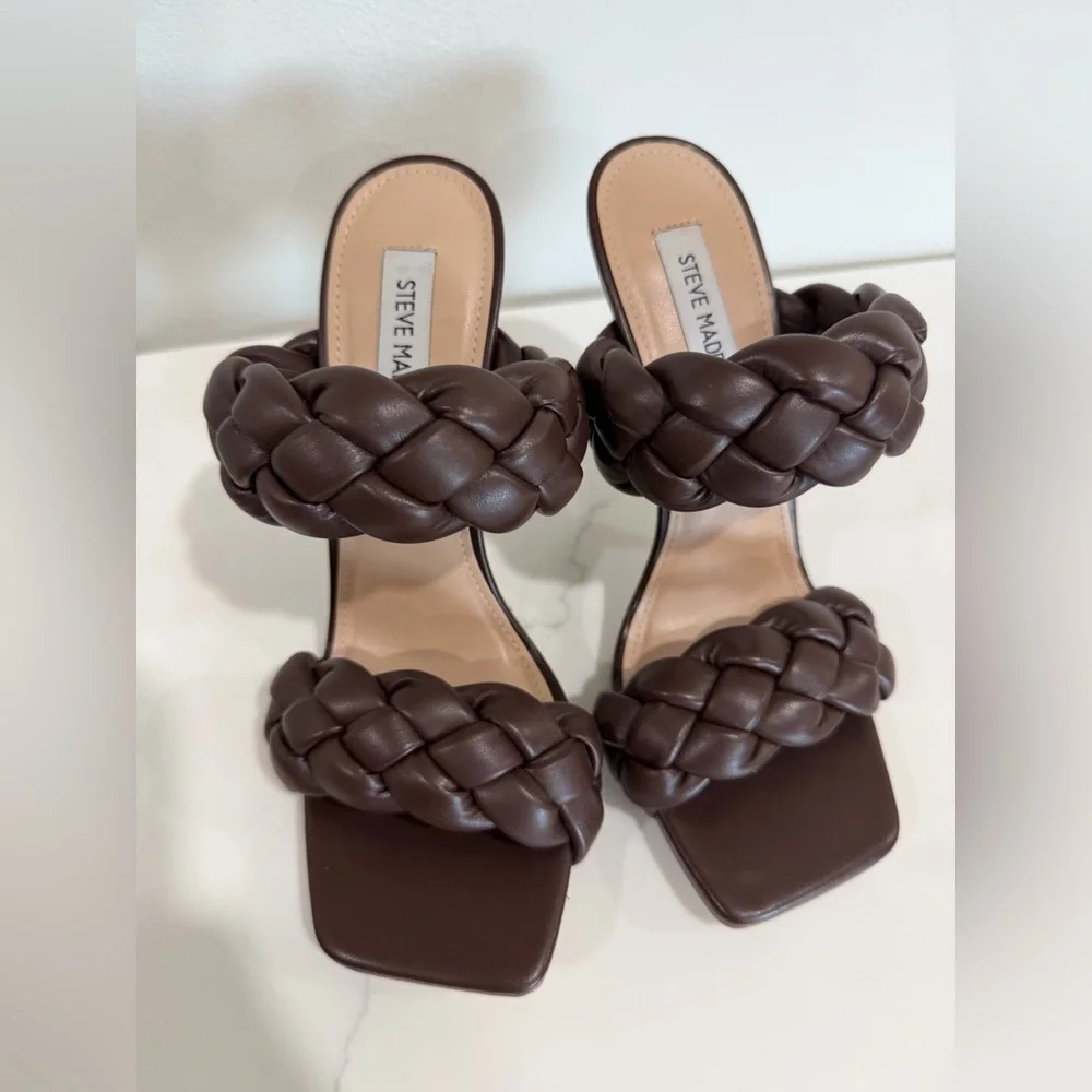 Steve Madden Size 9 Kenley Woven Slide Sandal - Picture 11 of 14